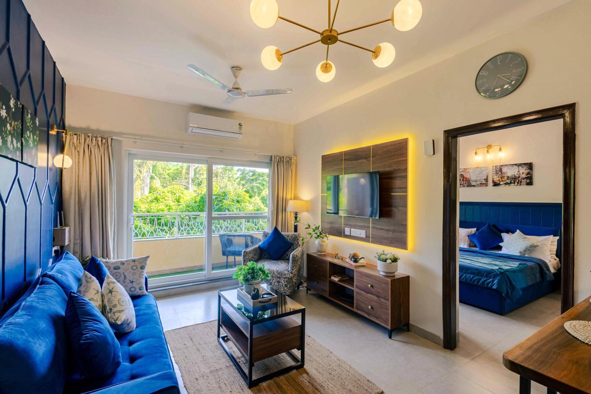 Alaya Stays 1 Bhk With Balcony & Pool - Veera Marina 칸돌림 외부 사진
