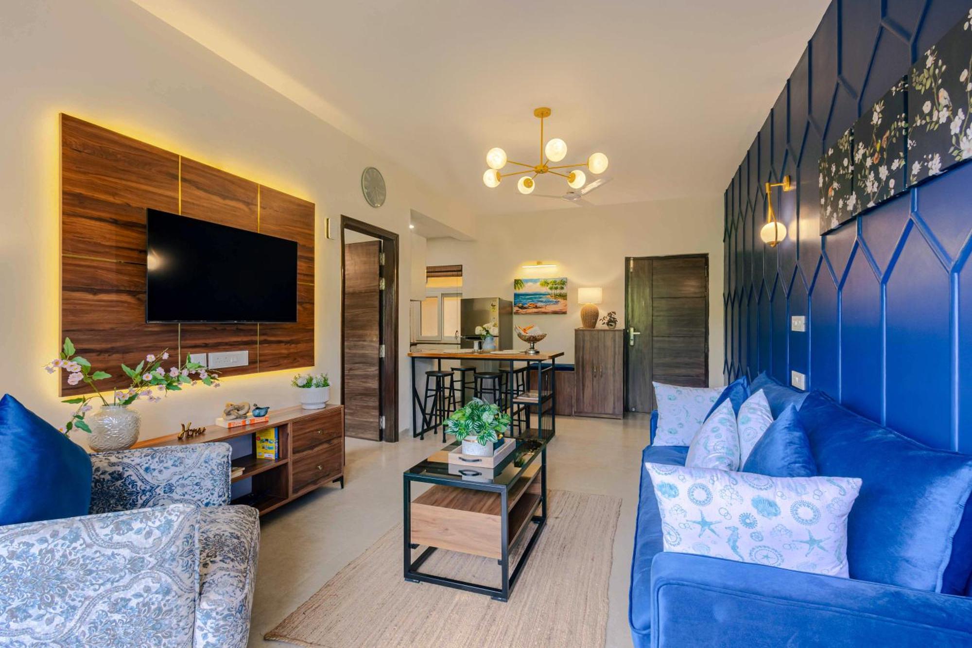 Alaya Stays 1 Bhk With Balcony & Pool - Veera Marina 칸돌림 외부 사진