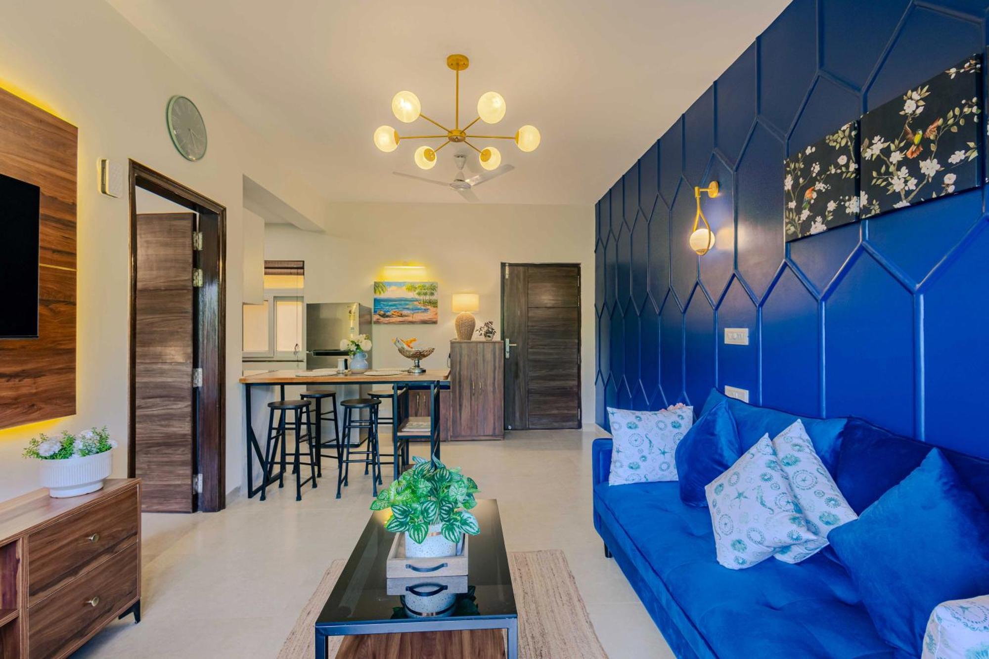 Alaya Stays 1 Bhk With Balcony & Pool - Veera Marina 칸돌림 외부 사진
